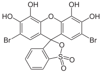 Strukturformel von Brompyrogallolrot