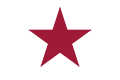 Lone Star Flag der kalifornischen Revolution von 1836 gegen die mexikanische Herrschaft