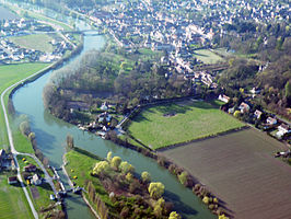 Gezicht op Choisy-au-Bac