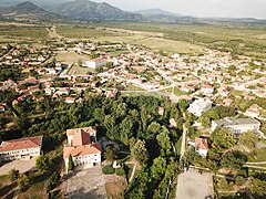 Aerial view of the village