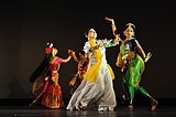 C9 Dance accompanied by Rabindra Sangeet, a music genre started by Rabindranath Tagore.