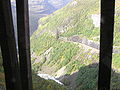 Blick aus einem Tunnel auf den nächsten Tunnel