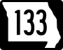 Route 133 marker