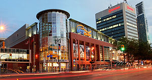 Das Canada Life Centre mit altem Namen (2010)