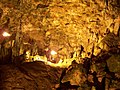 Die in der Nachbarschaft befindliche Nebelhöhle führt dagegen in die Tiefen des Karstgebirges der Schwäbischen Alb.