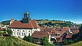 Pfarrkirche vom Landvogteischloss aus gesehen