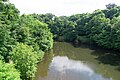 View from the bridge facing during summertime