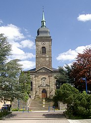 The church in Puttelange-aux-Lacs