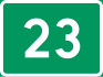 National Road 23 shield