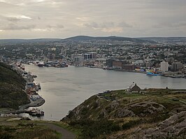 De haven van St. John's gezien vanaf Signal Hill