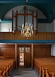 Interieur naar het westen met orgel