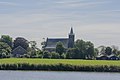 De vm. Hervormde Kerk van Valkkoog, gezien vanaf de Westfriesedijk.