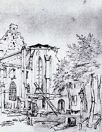 Der Chor der Kirchenruine, 1843