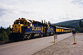 Alaska Railroad train at Denali station