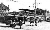 Triebwagen 37 am Bahnhof Zoologischer Garten, um 1905