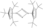 Bulky Cp ligand as found in (tBu3C5H2)2Fe2N2