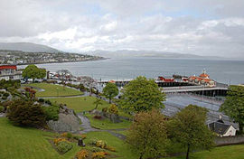 Dunoon mit Blick von Castle Hill auf den Hunter’s Quay.