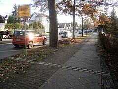 … und Blick am Streifen von Glienicke