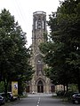 Evang. Johanneskirche Stuttgart, von der Johannesstraße aus gesehen