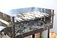 Halsütés faszenes grillen