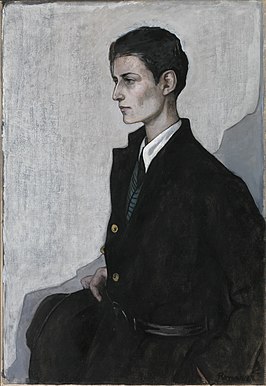 Portret van Gluck door Romaine Brooks, circa 1924