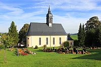 82. Platz: Kora27 mit Kirche Schönbrunn bei Wolkenstein im Erzgebirgskreis