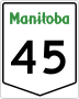 Provincial Trunk Highway 45 marker