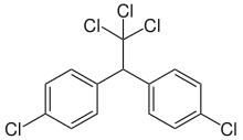 Chemical structure of DDT