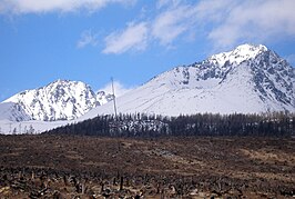 De Gerlachovský štít (2.654,4 m) is de hoogste berg van zowel Nationaal Park Tatra, de Hoge Tatra als de Karpaten.