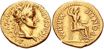 Aureus des Tiberius