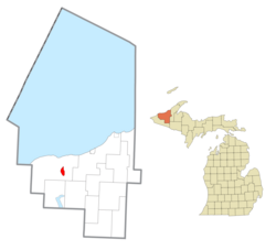 Location within Ontonagon County