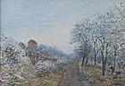 Le Givre à Veneux, Alfred Sisley, 1880, University of Michigan Museum of Art