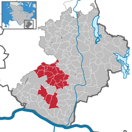 Kaart van Schwarzenbek-Land