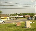 View of monument and the closest street