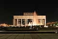 The theater at night