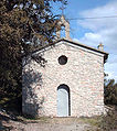 Fassade der Kirche Notre Dame de Consolation in Flassans-sur-Issole