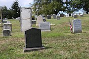 Grave of Göbel and his wife at Green-Wood cemetery in Brooklyn, New York