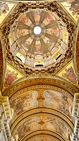 De plafondschilderingen in de katholieke Candelária kerk in Rio de Janeiro