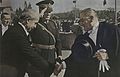 Başbakan İnönü, Genelkurmay Başkanı Mareşal Çakmak ve Cumhurbaşkanı Atatürk, Cumhuriyet Bayramı törenlerinde (TBMM, Ankara, 29 Ekim 1936)