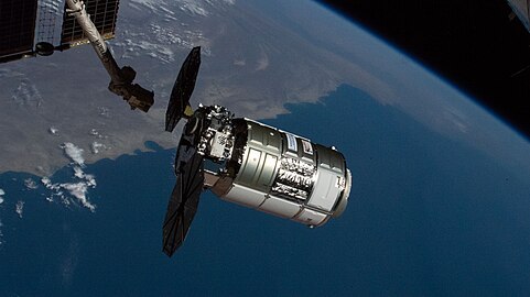 Cygnus approaching the ISS