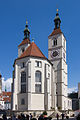 Seit 1542 evangelisch-lutherische Neupfarrkirche, errichtet als Wallfahrtskirche zur Schönen Maria nach Zerstörung der Synagoge