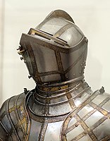 Armet made in 1915 to replace the missing original on an English Greenwich armour c. 1587