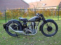 Velocette KSS 350 cc racer uit 1933