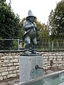 Wasserschmeckerbrunnen, 1937, von Otto Roos (1887–1945) Bildhauer, Maler und Zeichner, Lachenweg-Grenzacherweg, Riehen, Schweiz