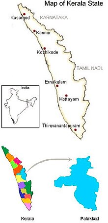 Palakkad District of Kerala State in India