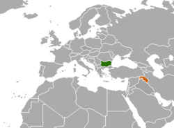 Haritada gösterilen yerlerde Bulgaristan ve Kürdistan Bölgesel Yönetimi