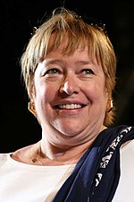 Photo of Kathy Bates at the Giffoni Film Festival in 2006.
