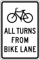 R9-23 Bicycle all turns from bike lane