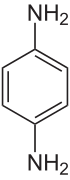 Strukturformel von p-Phenylendiamin