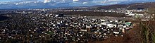 Panorama Aussicht nach Muttenz, Basel, Schweizerhalle